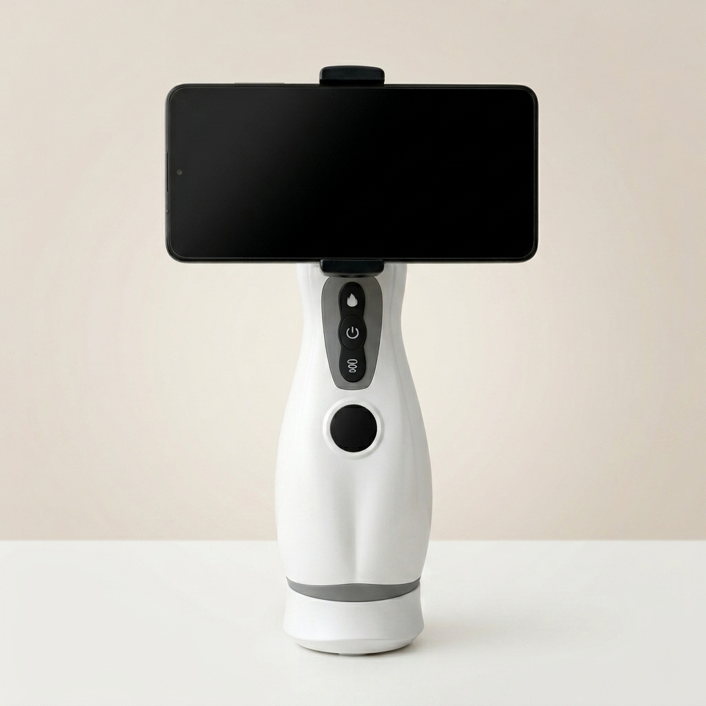 Cyber M1 with phone mounted horizontally